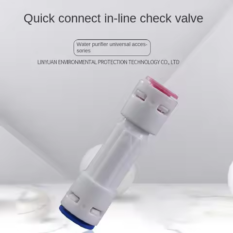 1/4" Check Valve Push In For Non Return Water Reverse Osmosis System Check Valve Straight Backstop O