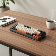 FREEWOLF M68 68-key PBT Keycaps Keyboard, Bluetooth Wireless Papan Kekunci Keycap PBT FREEWOLF M68 6