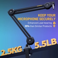 MAONO BA37 Microphone Boom Arm Heavy Duty Adjustable Metal Suspension Mic Stand Upgraded Desk Clamp 
