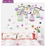 METH AY993 FLOWER N BIRDCAGE KIDS NURSARY WALLSTICKER 60X90 WALLSTICKER CHILDREN'S WALL STICKER ROOM
