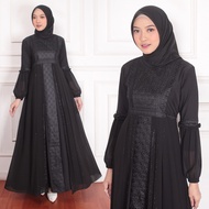 RINA BUSANA - C0D - Baju Gamis Abaya Polos - Gamis Abaya Remaja Simple - gamis hitam polos bahan adem jatuh - Gamis abaya hitam terbaru 2022 - gamis abaya terbaru 2022 - Abaya Dress Turki Tangan Balon