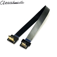 90 Degree Angled FPV Micro HDMI Male to Mini HDMI FPC Flat Cable 20cm 30cm 50cm 100cm for GOPRO Mult