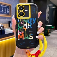 Case For VIVO Y22 Y22s Fun Silicone Phone Shockproof Strap