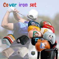 cover iron golf set club Cartoon Pattern Mixed 9pcs/set