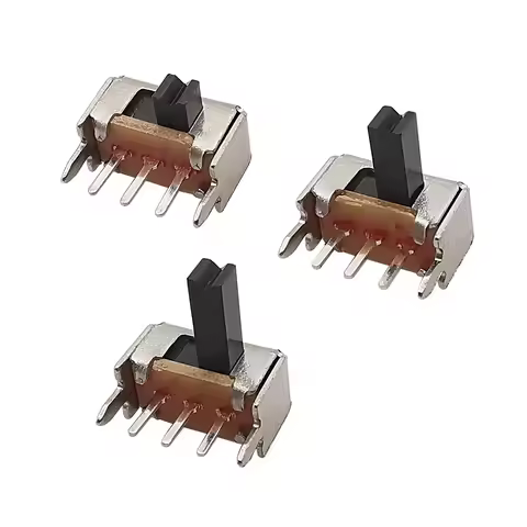 50Pcs/lot Toggle Switch SK12D07 3Pin PCB 1P2T SPDT Miniature Slide Switch Side Knob Handle High 2mm 