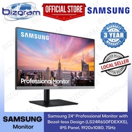 Samsung 24" Professional Monitor with Bezel-less Design (LS24R650FDEXXS), IPS Panel, 1920x1080, 75Hz