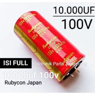 (1 PIECE) ELCO CAPACITOR 10000UF 100V RUBYCON JAPAN RED ELCO CAPACITOR 100V 10000UF RUBYCON RED ELCO