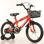 จักรยานเด็ก16นิ้ว (S6) เหล็ก ยางเติมลม มีตะกร้า  เหมาะกับเด็ก 3-6 ขวบ