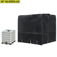 Black IBC Water Tank Protective Cover 1000 liters Tote outdoor waterproof dustproof cover sunscreen 