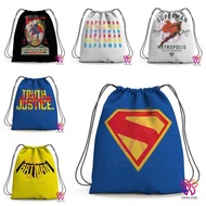 Drawstring Bag Batman Superman Supergirl DC Drawstring School Bag