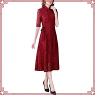 Vietnam Ao Dai Women's Retro Oriental Cheongsam Cheongsam Skin Lace Embroidered Wedding Dress Ao Dai