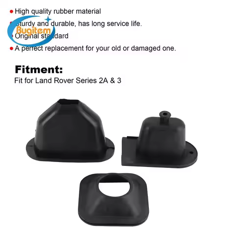 3PCS/Set Gear Lever and Handbrake Lever Gaiter Kit DA2466 Rubber Boot For Land Rover Series 2A & 3 A