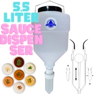 Ready Stock  5.5L Refillable Hanging Sauce Dispenser Sos Gantung 5.5Liter Mayo Sauce Squeezer