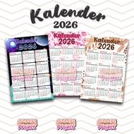 2026 AESTHETIC WALL CALENDAR VALVE CALENDAR/ A3 CALENDAR/ CUSTOM CALENDAR/