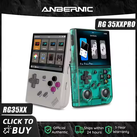 ANBERNIC 64 Bit RG 35XXPRO RG35XX PLUS Retro Handheld Game Player Built-in 64G TF 5K+ Classic Game H