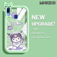 MHKEID Casing Ponsel untuk VIVO Y95 Y91 Y91i Y93 Y93s Y91C Y22 Y22s Y35 Case kartun Kulome pola Cases lucu kreatif Casing Hp anti-drop pelindung Kesing Monster Kecil Bentuk Busur casing ponsel Softcase