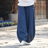 ฝ้ายไทย กางเกงขายาวผ้าฝ้าย ผู้หญิง ผู้ชาย ผ้าพื้นเมือง ผ้าลินิน กางเกงสาวอวบ สาวบิ๊กไวส์ สาวพลัสไซส์ big size กางเกงเอวยืด เอว24-54 เอวสูง