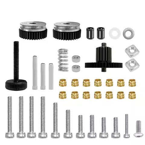 HGX LITE Extruder Gear Kit Large Gear Clockwork2 Hardened Steel+PA66 HRC60 Gears High Quality for 3D