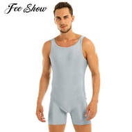 Import Mens Sleeveless Stretchy One Piece Bodysuit Gymnastics Leotard Sport Gym Bodysuit Leotard