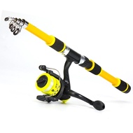 Sougayilang Joran dan Reel Pancing 1.8m Joran Pancing dengan Reel Pancing dan Aksesoris Pancing Set