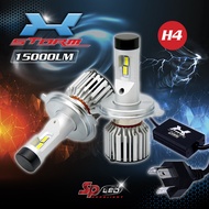 หลอดไฟหน้ารถยนต์ LED ยี่ห้อ SP-LED รุ่น X-STORM (ปลั๊กเดิมตรงร่น) ขั้ว H4 / H11 / H7 / HB3 (9005) / HIR2 (9012) รับประกัน 2 ปี แถมฟรี! ไฟหรี่ OEM คุณภาพดี