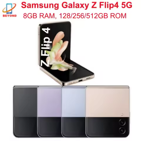 Samsung Galaxy Z Flip 4 Flip4 5G F721 F721U1 F721B 6.7" 8GB 128/256/512GB NFC Snapdragon Foldable Or
