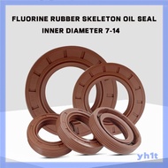 Fluoride Frame Oil Seal Inner Diameter 7~14 High Temperature Resistant Corrosion Resistant Wear Resi