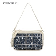 Carlo Rino Carlo GEO Shoulder Bag - Dark Blue