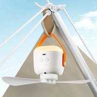 Solar Ceiling Fan Outdoor Mobile Small Fan DC Fan Outdoor Portable Camping Fan Lamp Tent Remote