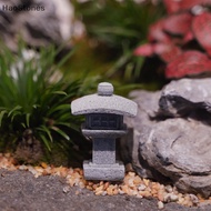 HaoStones Retro Gazebo Chinese Lanterns Mini Pagoda Model Decoration Stone Miniature Statue Sandstone Home Accessories MY