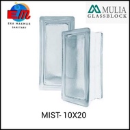 GLASS BLOCK/ GLASSBLOCK/ GLASS BLOK MULIA MOTIF MIST 10X20 ORIGINAL TERBARU