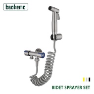 Baokemo Bathroom Faucet Set Stainless Steel With Flusher Bidet Shower Spray