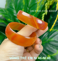 Vòng tay mã não xanh-đỏ ni 46ni 48 dành cho trẻ em hàng đẹp giá rẻ