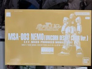 MG 1/100 MSA-003 Nemo [Unicorn Desert Color Ver.]  高達模型
