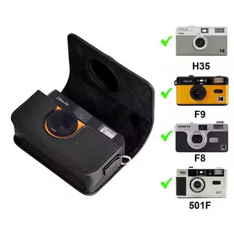Camera Bag For KODAK EKTAR H35 F9 F8 501F PU Leather Camera Case with Shoulder Strap Camera lens pro