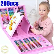 [86/ 150/ 168 /208 Pcs] Color Pencil Kids Painting Pen Crayon Marker Drawing Art Colour Early Learni
