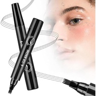 Eyebrow Pencil, Waterproof Magic4Tipped3D, Micro-Fork Tip, Long-Lasting, Fine Detail, For Women (I67
