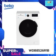 BEKO BEKO เครื่องซักผ้าฝาหน้า 8 กก./อบผ้าฝาหน้า 5 กก. รุ่น WDB8526R1B สีขาว