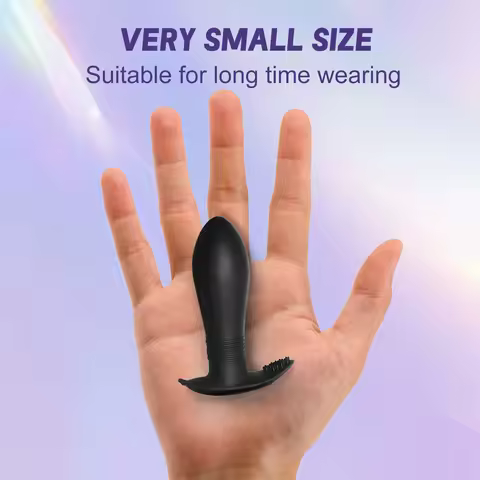 Wireless Remote Control Butt Plug 30g Silicone Anal Vibrator, 10 Modes, USB Rechargeable, Quiet Pros