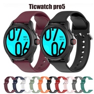 24mm Silicone Strap for Ticwatch Pro 5 Sports Replacement Band for ITOUCH AIR 3 / Fossil Men's Nate 