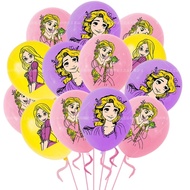 10Pcs Tangled Rapunzel Theme Latex Balloons Party Supplies Pink Princess Party Balloons For Wedding 