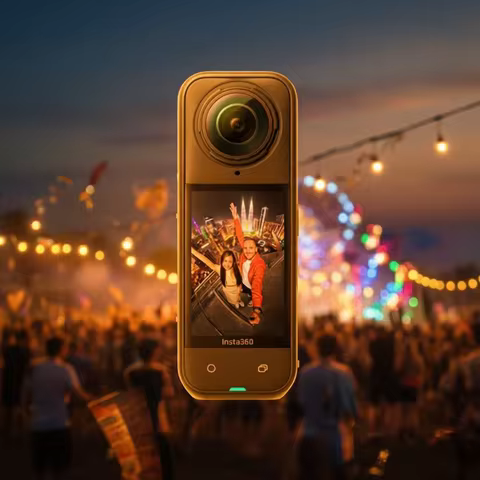 Insta360 X5 - Waterproof 8K 360° Action Camera, Invisible Selfie Stick Effect,Triple AI Chip Design,