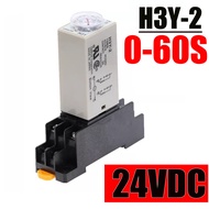 24VDC H3Y-2 Timer Relay   Time Relay with Base Socket