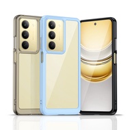 For Realme C75x Clear Case Realme C75x C75 Cover Coque Funda Hard Translucent Soft Edge Shockproof P