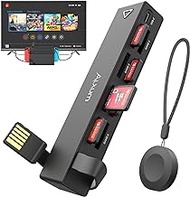 Nintendo Switch Game Card Reader - Switch Game Changer with Remote Control Online Switching 8 Games, Newest 8-in-1 Switch Multi Game Card Switcher Quickly Switching 8 Games for Switch/Switch OLED