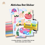 Almia Kids - Educational Toys Dot Sticker Activity/Activity Sticking Dot Sticker/Motorcycle Activity