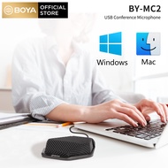 BOYA ไมโครโฟนประชุม USB BY-MC2ไมโครโฟนคอนเดนเซอร์สำหรับสำนักงานสำหรับคอมพิวเตอร์แล็ปท็อปเดสก์ท็อป Wi