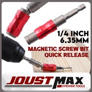 1/4" MAGNETIG SCREW DRILL BIT FLEXIBLE 20° BENT WITH QUICK SPRING RELEASE PIVOT BIT HEX SOCKET NUTTE