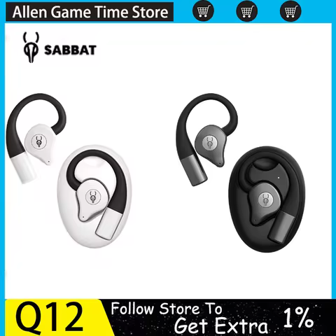 Sabbat Q12 Wireless Bluetooth 5.4 Earphones High Sound Quality Ear Hook Sports Earphones Customized 