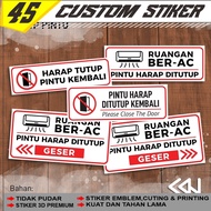 Stickers | AC Room Door Cover | Slide Slide | Vinyl Material
